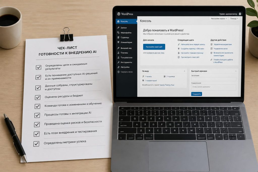 Чек-лист готовности компании к внедрению AI