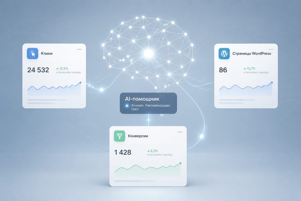 AI‑помощник анализирует данные Метрики и Директа