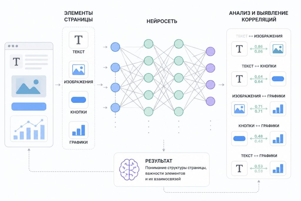 Нейросеть анализирует поведение посетителей страниц