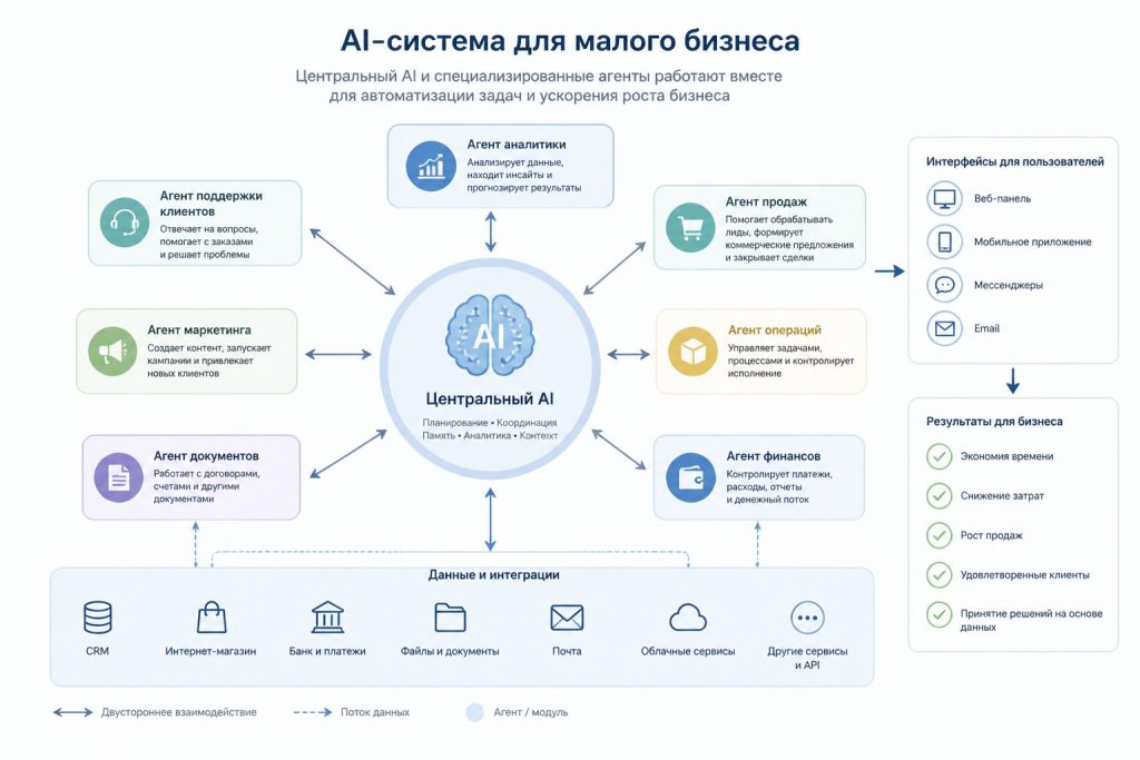 архитектура AI‑сотрудников для малого бизнеса